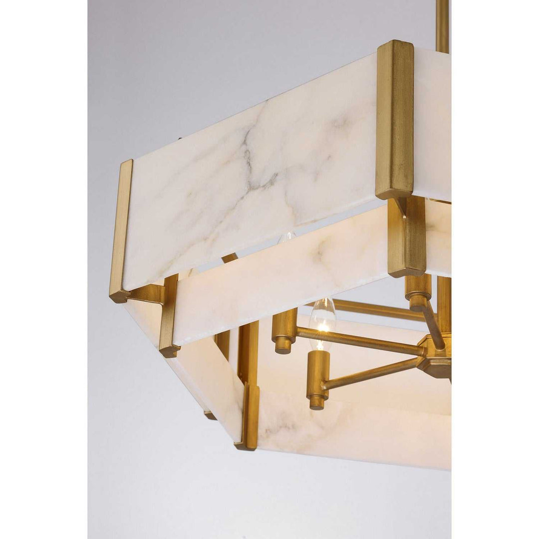 Orleans Six Light Pendant in Distressed Gold Savoy House