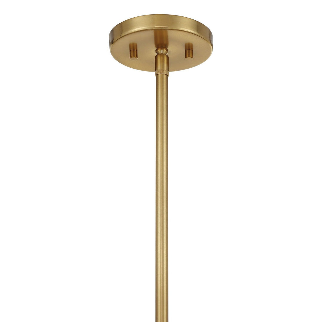 Antolini Five Light Pendant in Warm Brass Savoy House