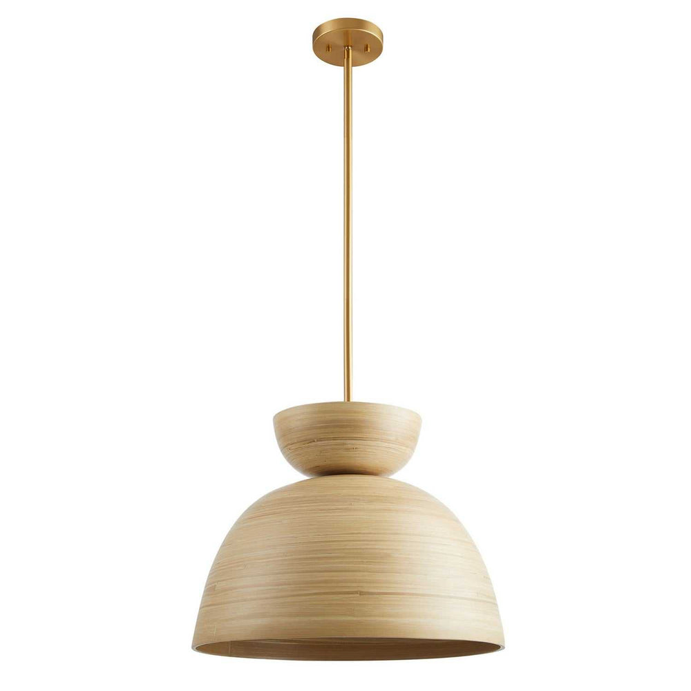 Agave One Light Pendant in Natural Bamboo Savoy House