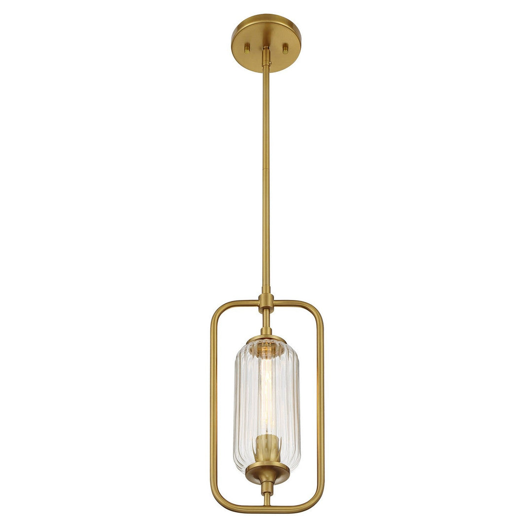 Savoy House - 7-3022-1-322 - One Light Mini-Pendant - Holton - Warm Brass