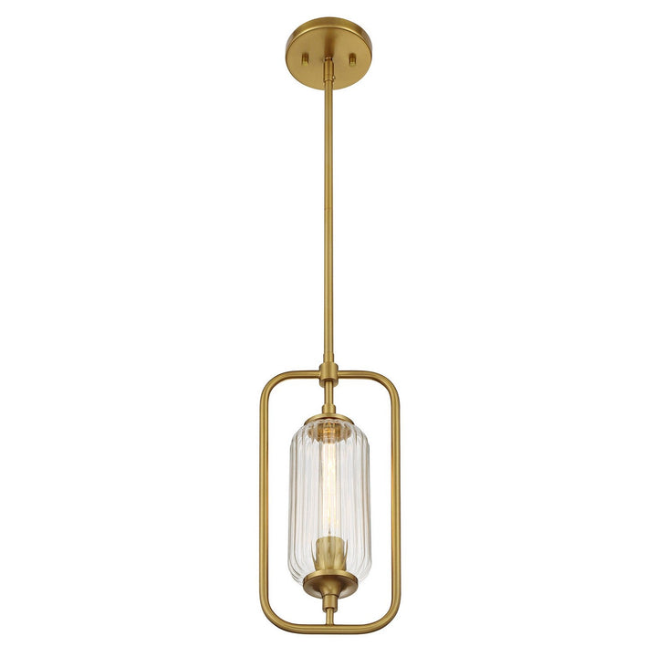Savoy House - 7-3022-1-322 - One Light Mini-Pendant - Holton - Warm Brass