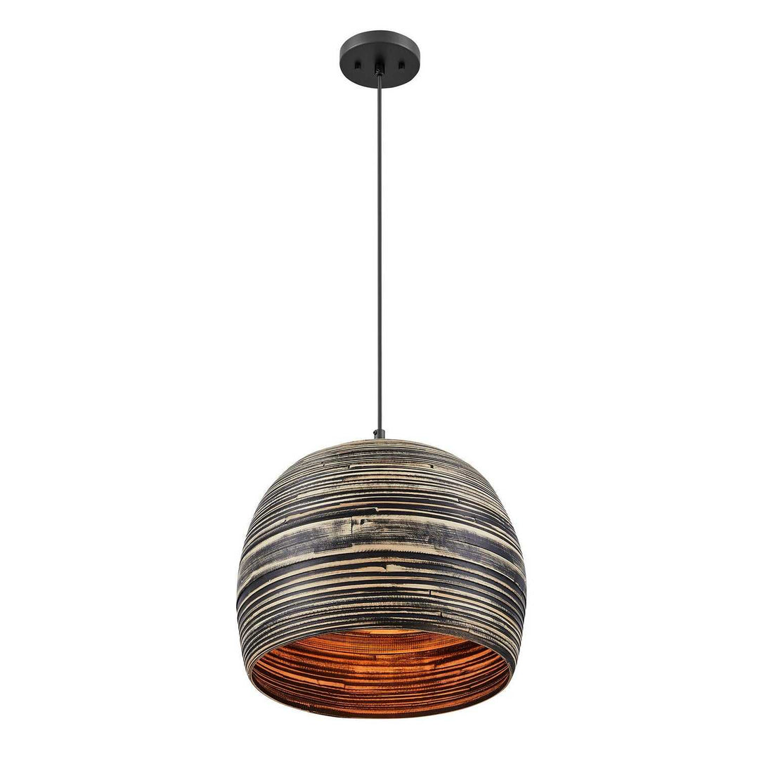 Savoy House - 7-3096-1-202 - One Light Pendant - Jamsen - Black Bamboo