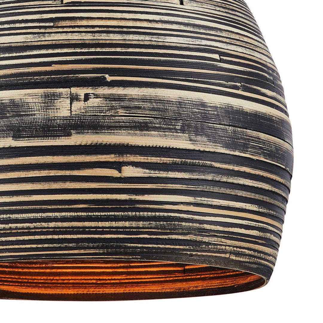 Savoy House - 7-3096-1-202 - One Light Pendant - Jamsen - Black Bamboo