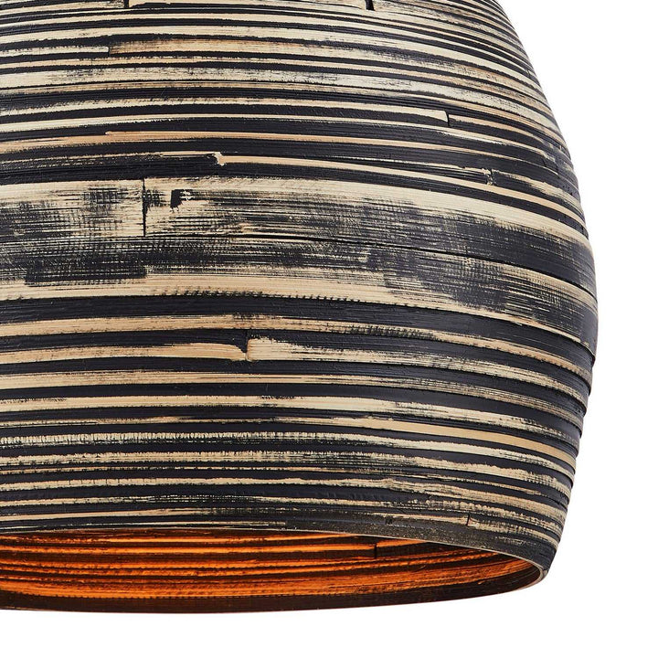 Savoy House - 7-3096-1-202 - One Light Pendant - Jamsen - Black Bamboo