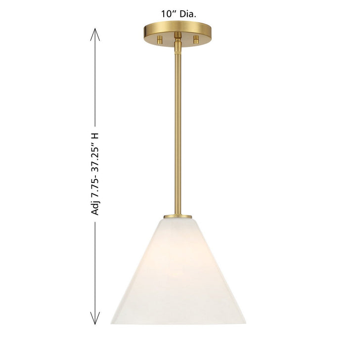 Blair One Light Mini-Pendant in Warm Brass Savoy House