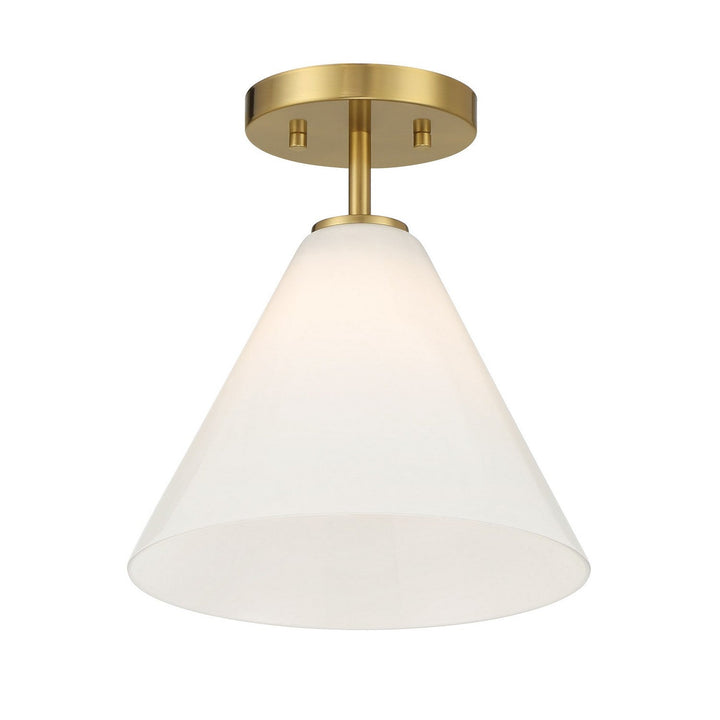 Blair One Light Mini-Pendant in Warm Brass Savoy House