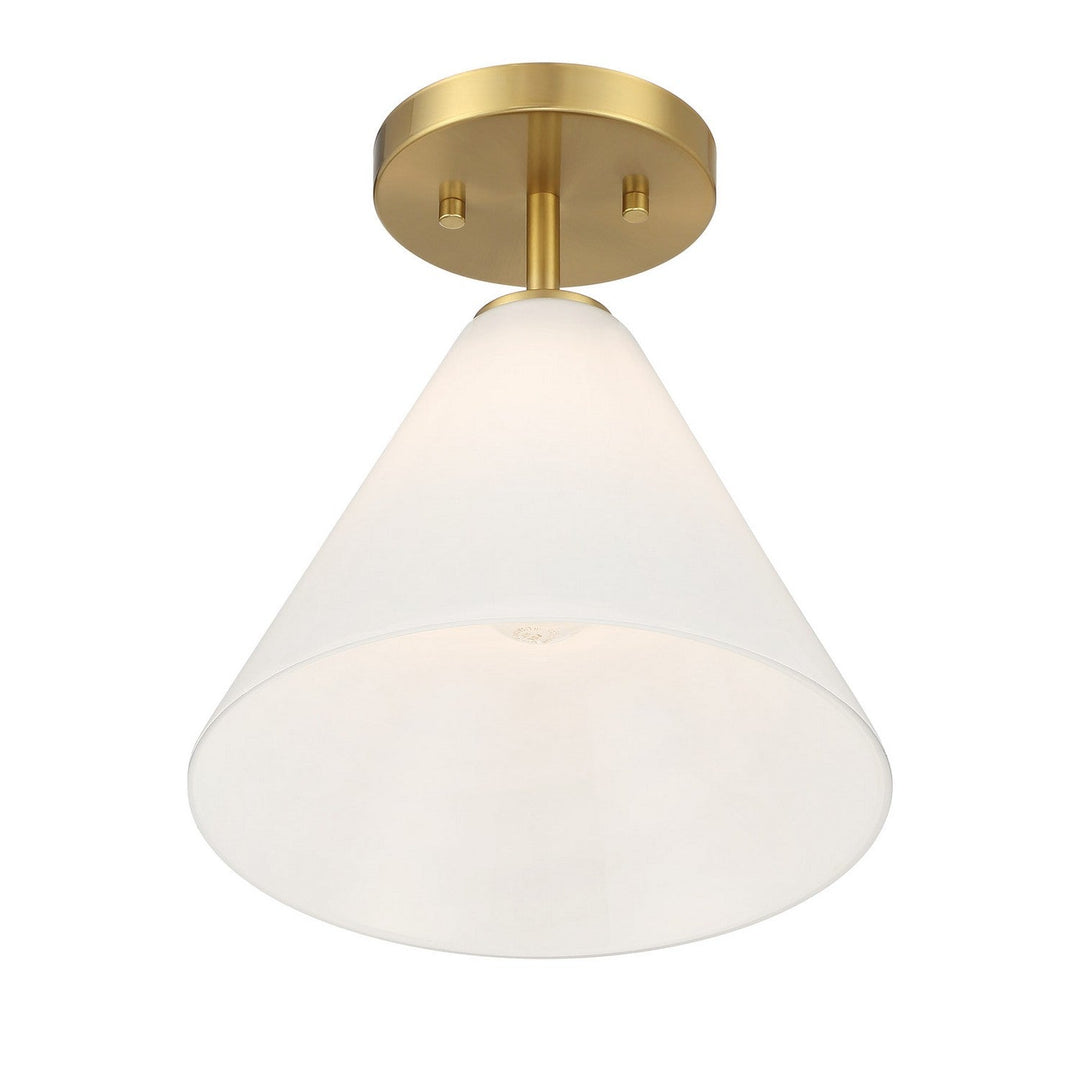 Blair One Light Mini-Pendant in Warm Brass Savoy House