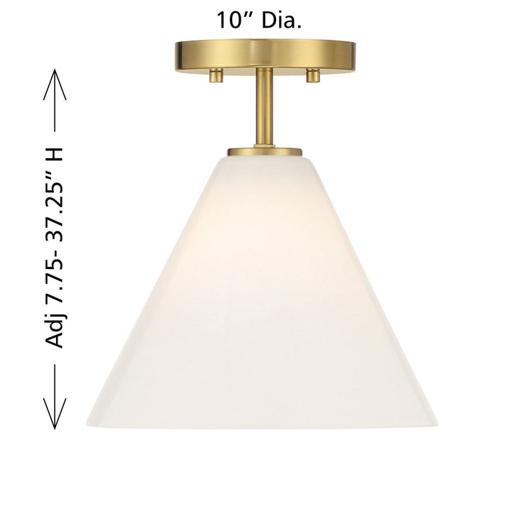 Blair One Light Mini-Pendant in Warm Brass Savoy House