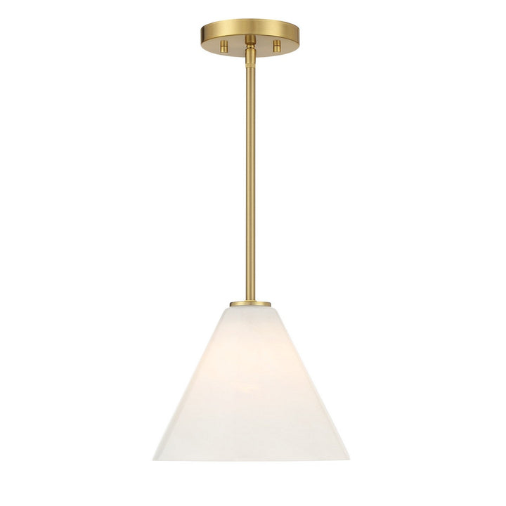 Blair One Light Mini-Pendant in Warm Brass Savoy House