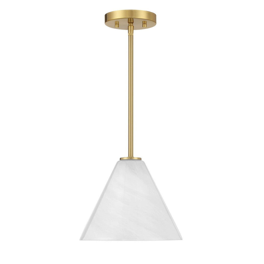 Blair One Light Mini-Pendant in Warm Brass Savoy House