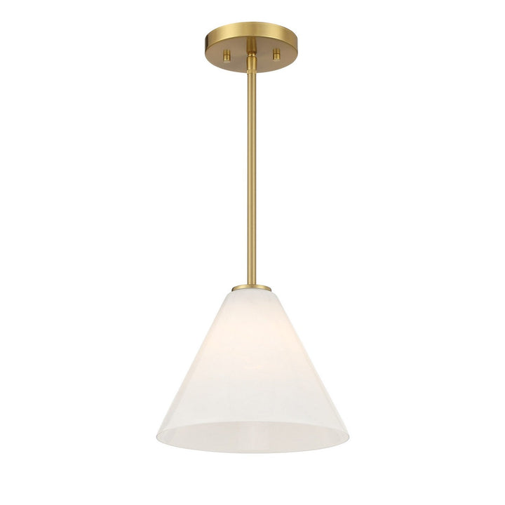 Blair One Light Mini-Pendant in Warm Brass Savoy House