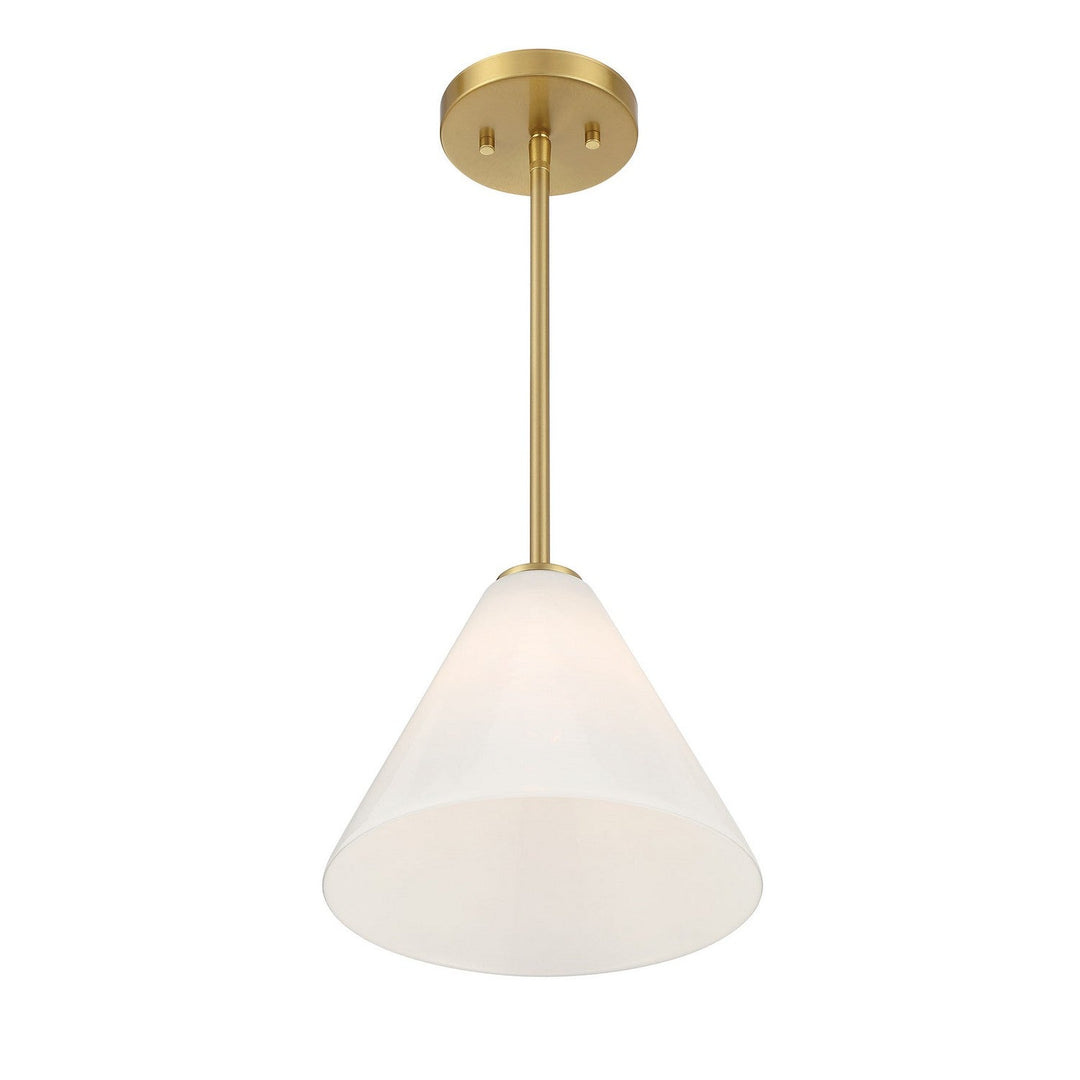 Blair One Light Mini-Pendant in Warm Brass Savoy House