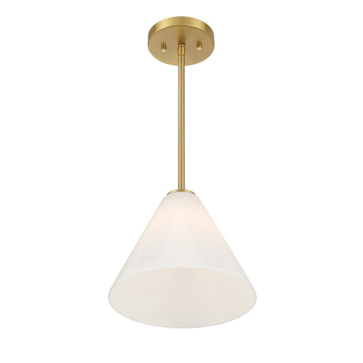 Blair One Light Mini-Pendant in Warm Brass Savoy House