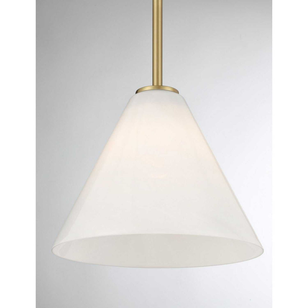 Blair One Light Mini-Pendant in Warm Brass Savoy House