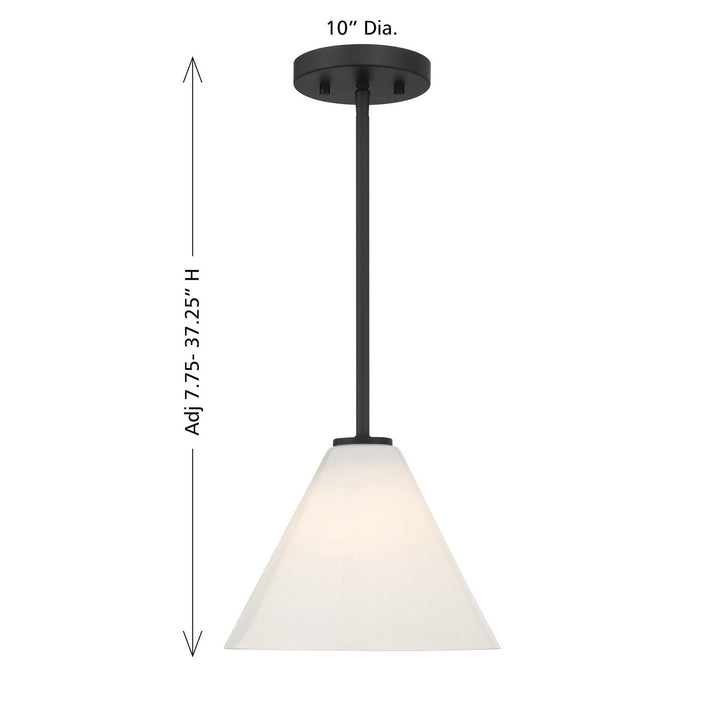Blair One Light Mini-Pendant in Matte Black Savoy House