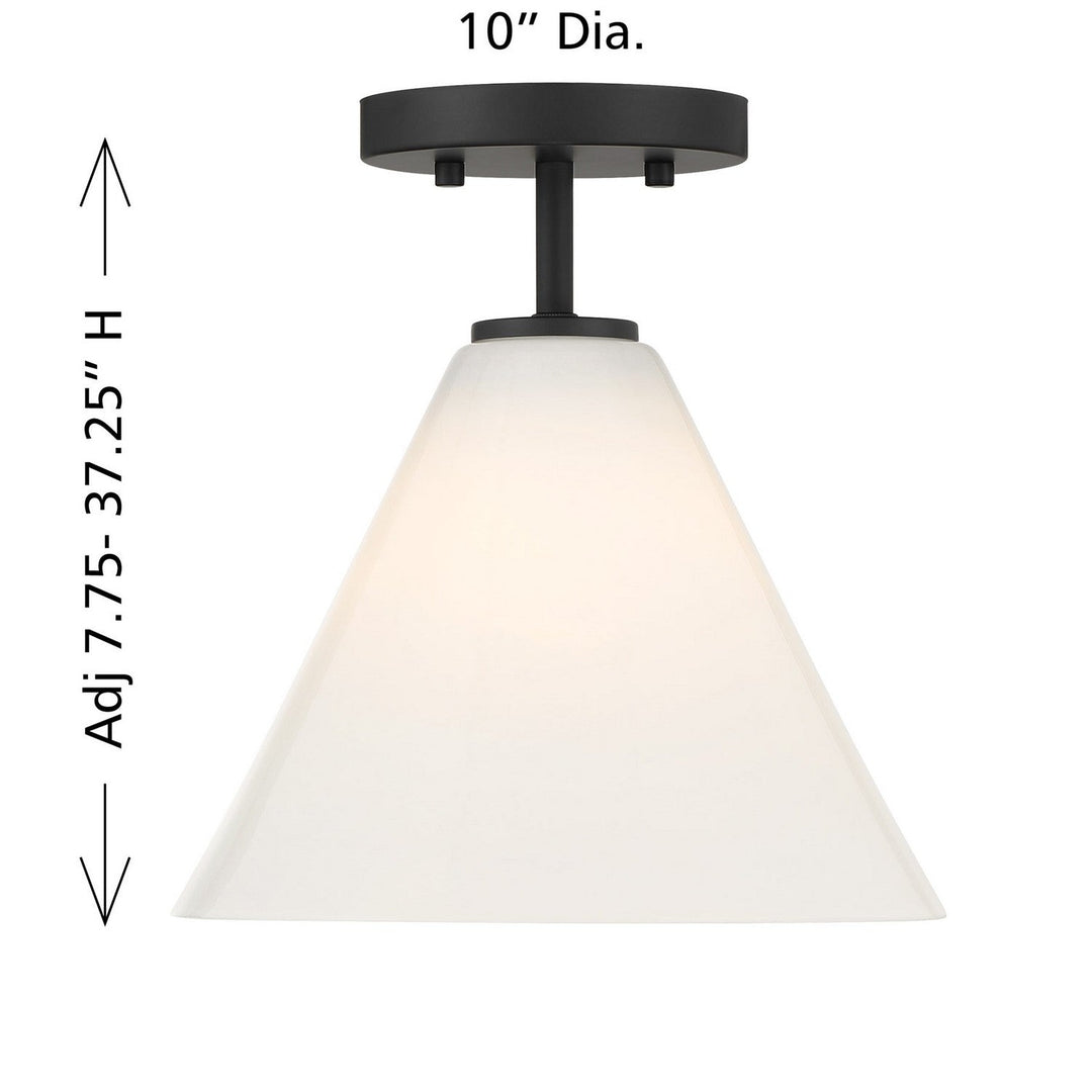 Blair One Light Mini-Pendant in Matte Black Savoy House