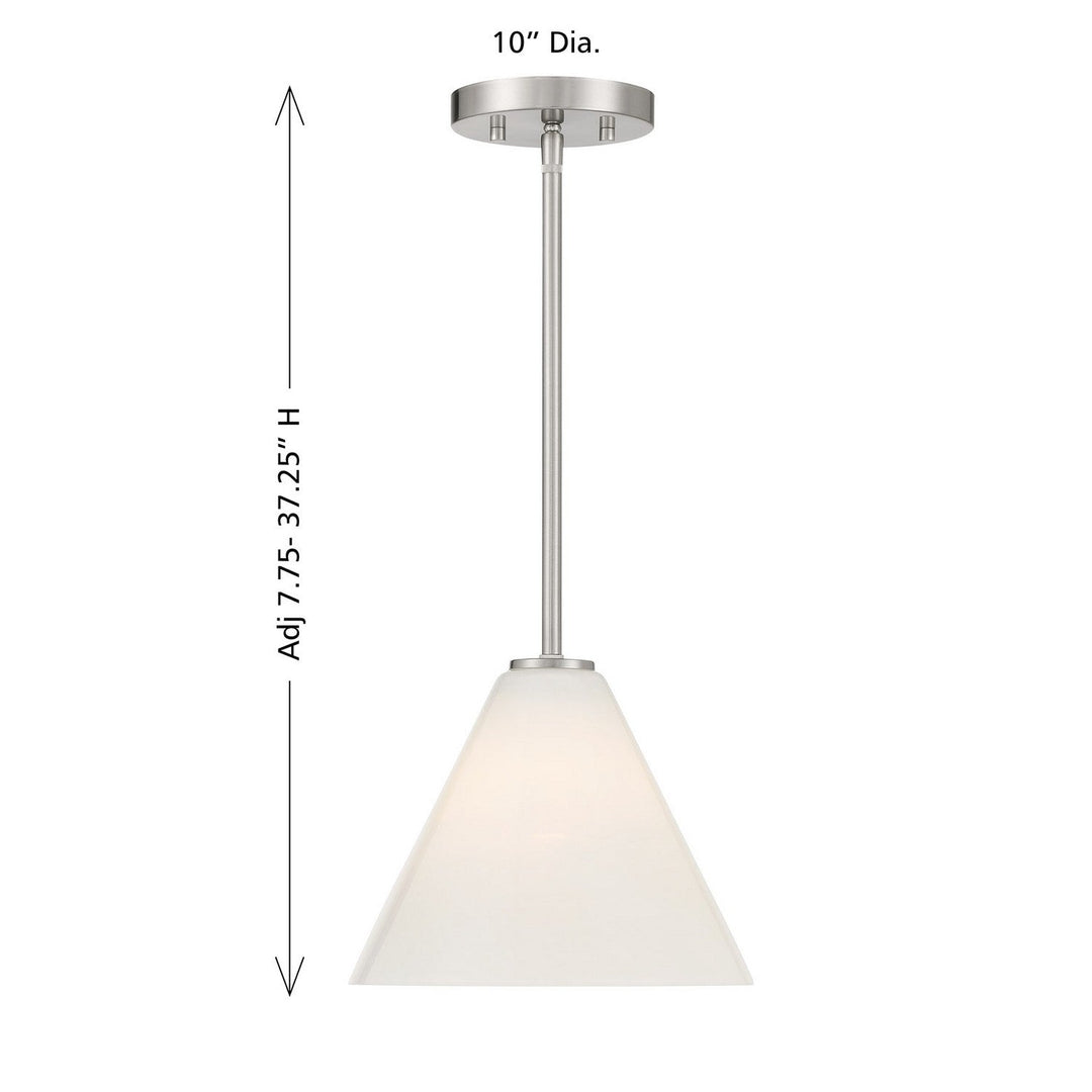 Blair One Light Mini-Pendant in Satin Nickel Savoy House