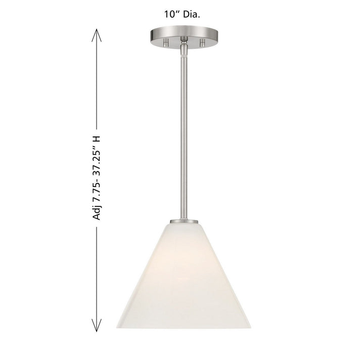 Blair One Light Mini-Pendant in Satin Nickel Savoy House