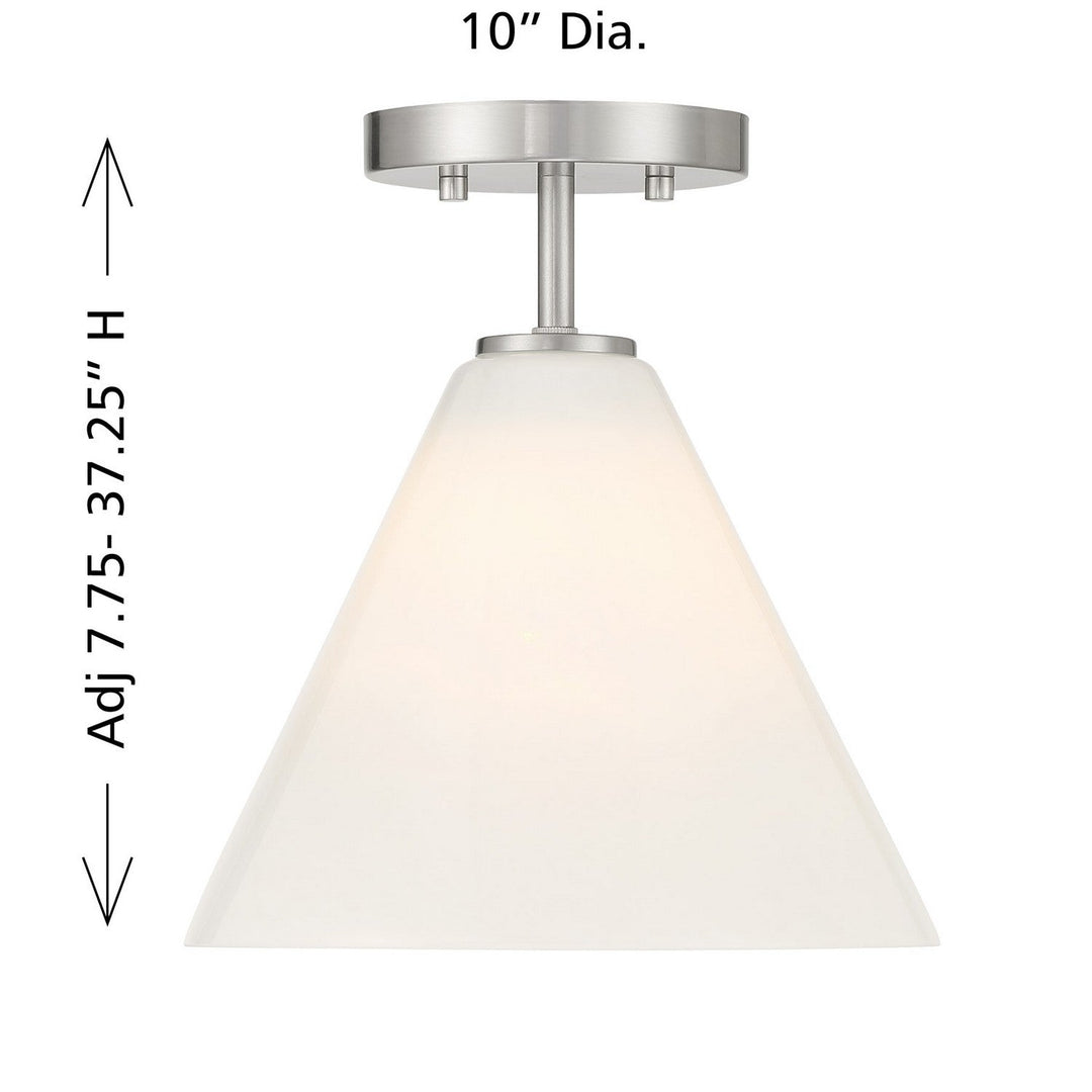 Blair One Light Mini-Pendant in Satin Nickel Savoy House