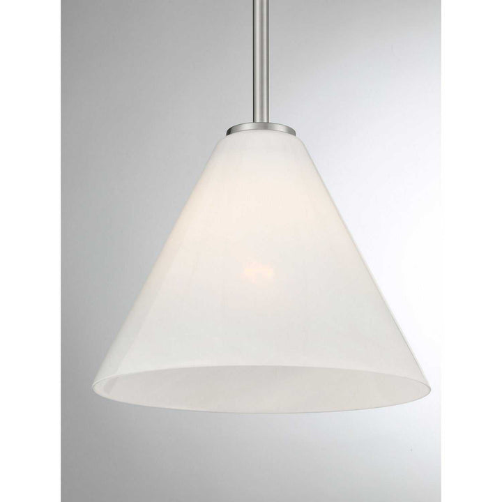 Blair One Light Mini-Pendant in Satin Nickel Savoy House