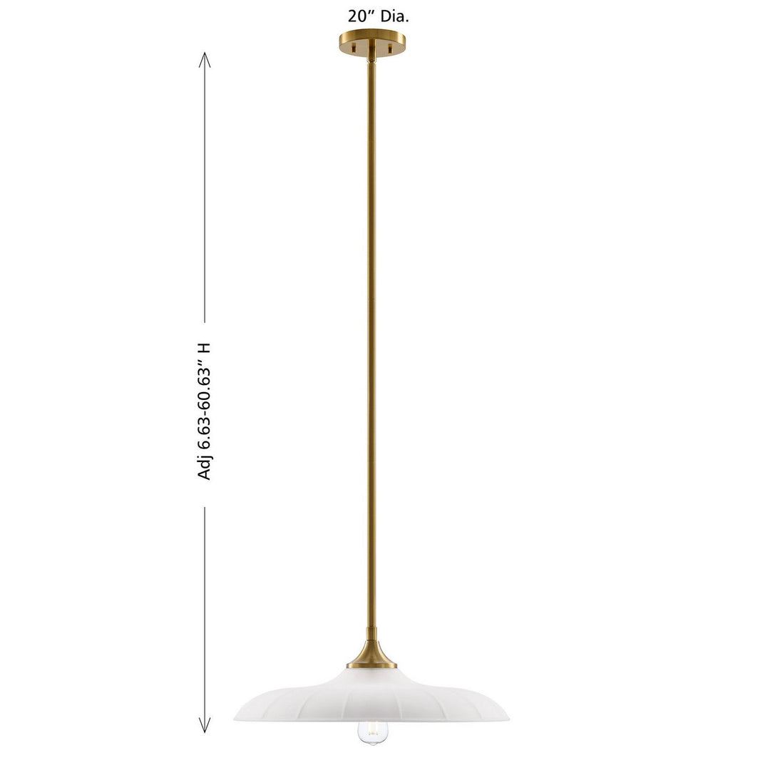 Savoy House - 7-4286-1-322 - One Light Pendant - Hadley - Warm Brass