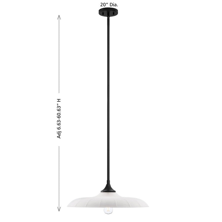 Savoy House - 7-4286-1-89 - One Light Pendant - Hadley - Matte Black