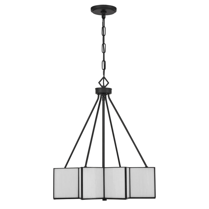 Reiling Three Light Pendant in Matte Black Savoy House