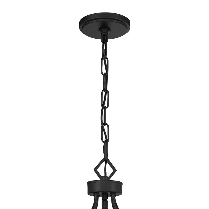 Reiling Three Light Pendant in Matte Black Savoy House