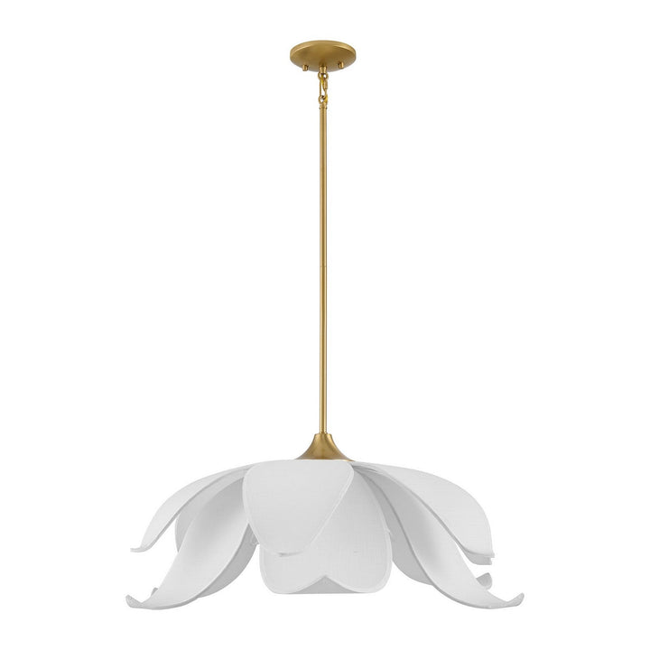 Elsie Six Light Pendant in Warm Brass Savoy House
