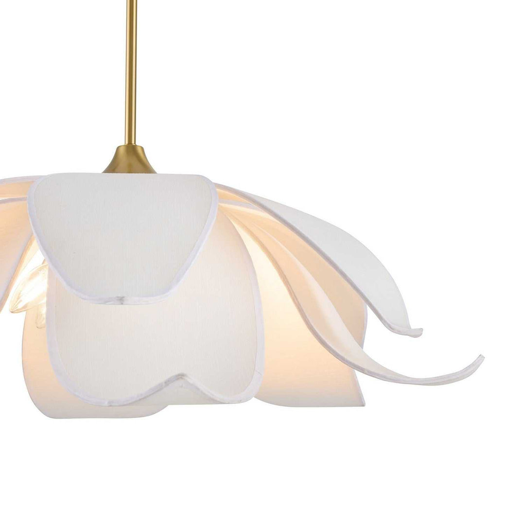 Elsie Six Light Pendant in Warm Brass Savoy House