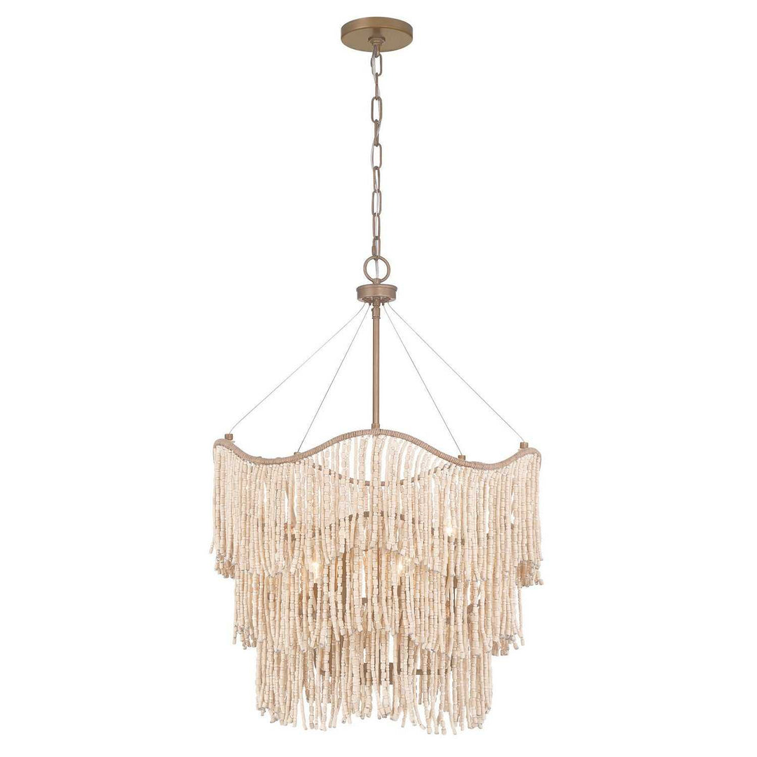 Melia Six Light Pendant in Cypress Savoy House