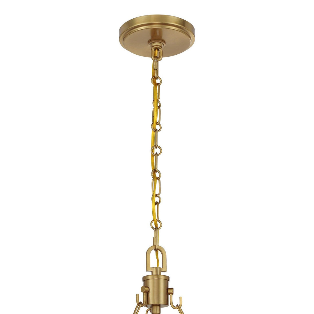 Catalan Four Light Pendant in Warm Brass Savoy House