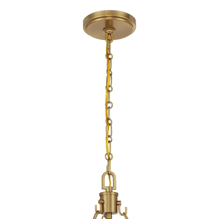 Catalan Four Light Pendant in Warm Brass Savoy House