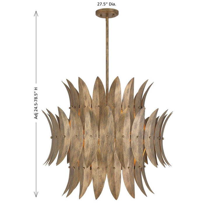 Sanctuary Six Light Pendant in Coronado Savoy House