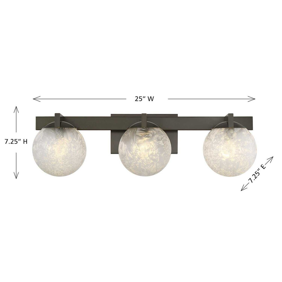 Savoy House - 8-1017-3-15 - Three Light Bathroom Vanity - Darien - Mediterranean Bronze