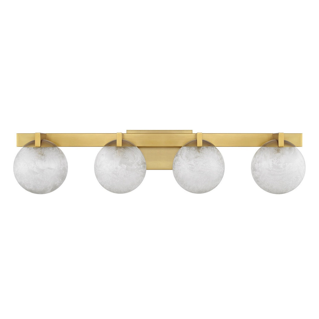 Savoy House - 8-1017-4-322 - Four Light Bathroom Vanity - Darien - Warm Brass