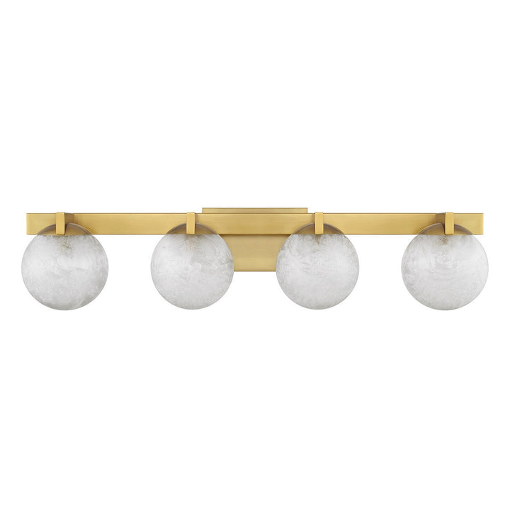Savoy House - 8-1017-4-322 - Four Light Bathroom Vanity - Darien - Warm Brass