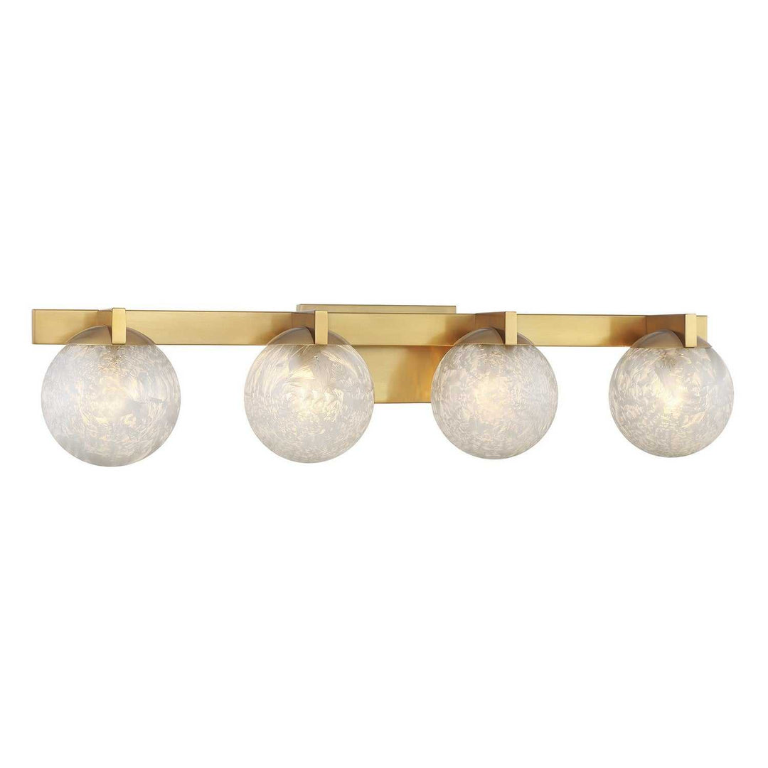 Savoy House - 8-1017-4-322 - Four Light Bathroom Vanity - Darien - Warm Brass