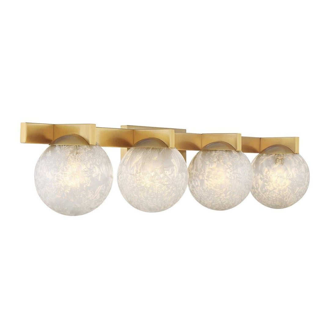 Savoy House - 8-1017-4-322 - Four Light Bathroom Vanity - Darien - Warm Brass
