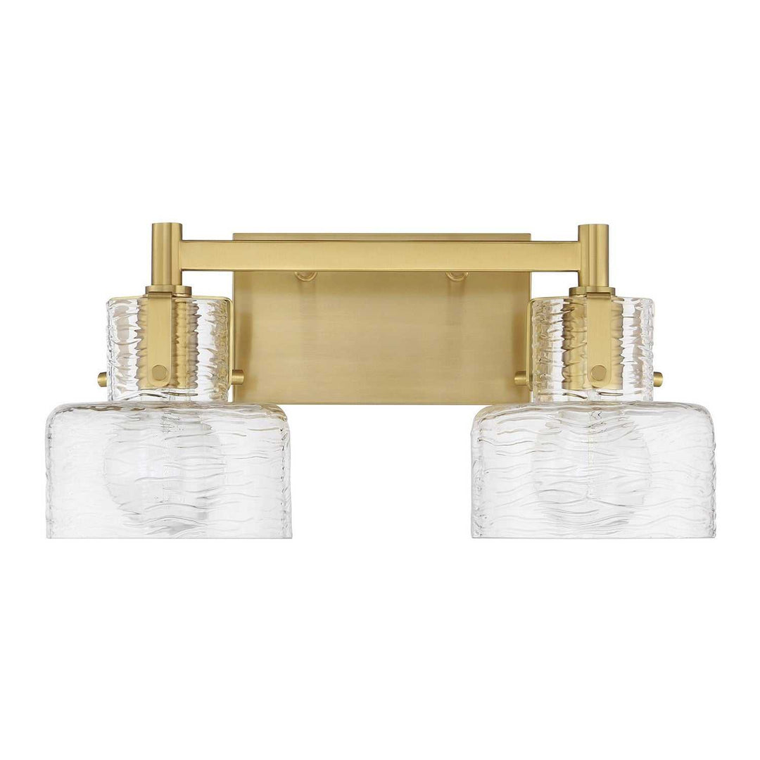 Dover Two Light Bathroom Vanity in Warm Brass Savoy House