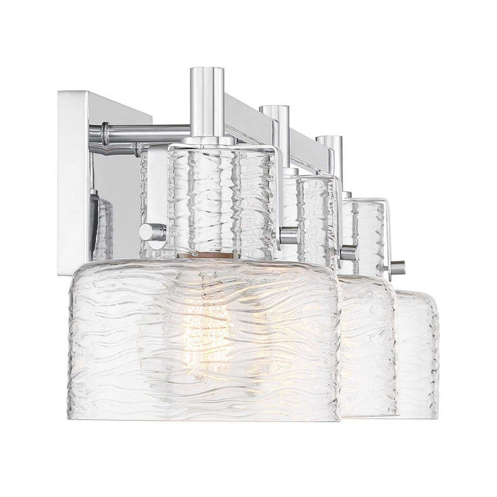 Dover Three Light Bathroom Vanity in Chrome Savoy House