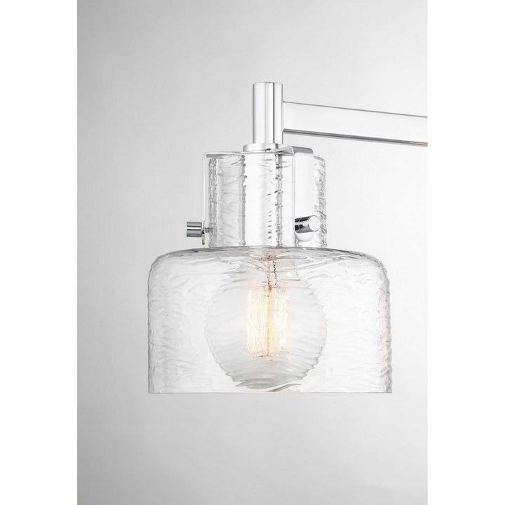 Dover Three Light Bathroom Vanity in Chrome Savoy House