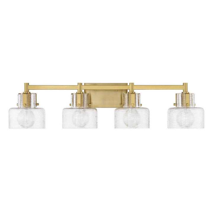 Dover Four Light Bathroom Vanity in Warm Brass Savoy House