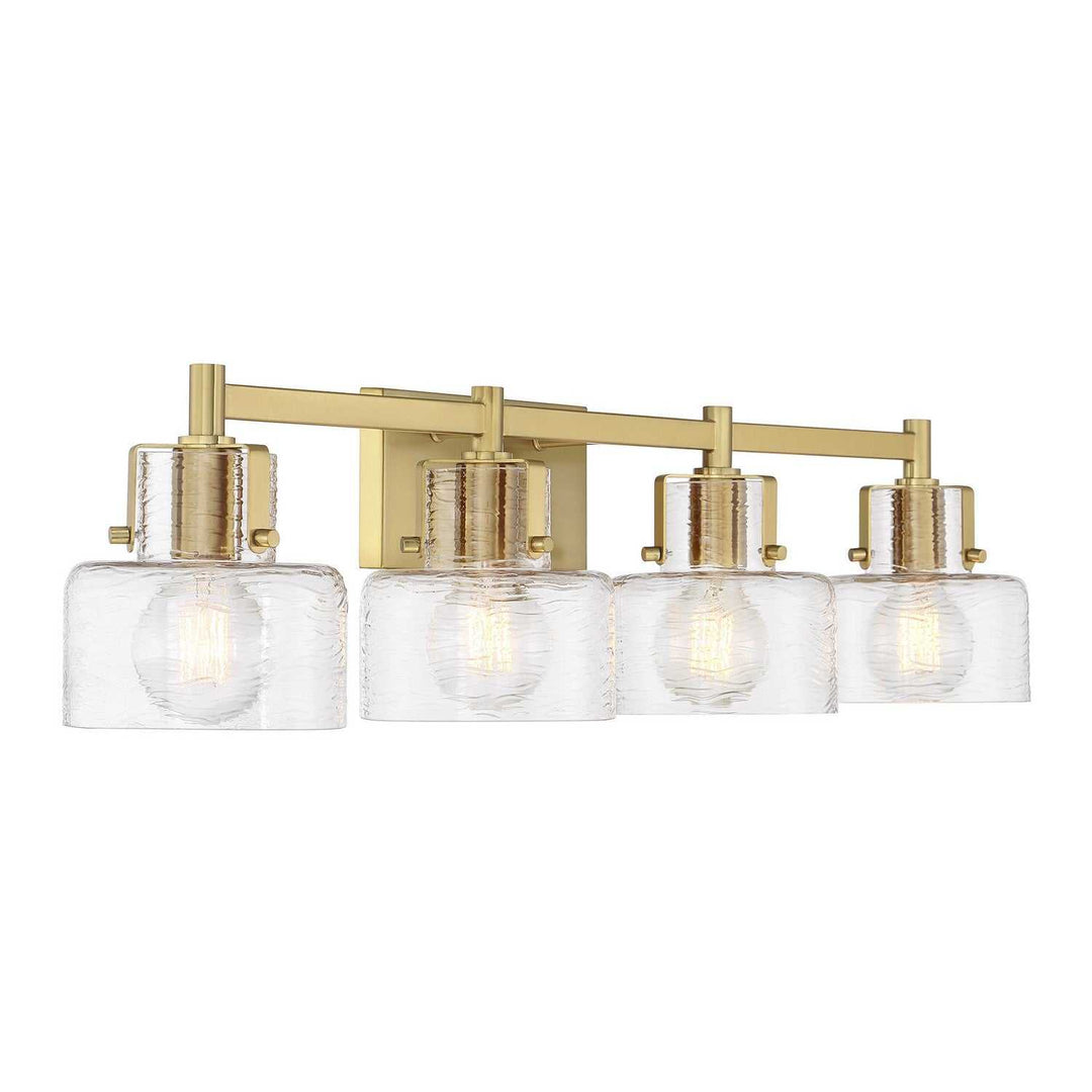 Dover Four Light Bathroom Vanity in Warm Brass Savoy House