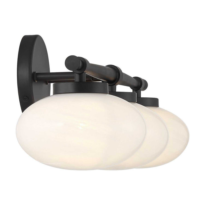 Barrow Three Light Bathroom Vanity in Matte Black Savoy House