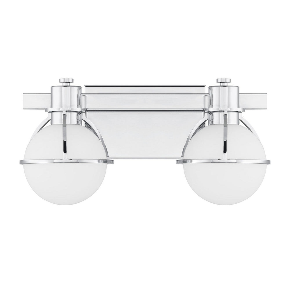 Pierce Two Light Bathroom Vanity in Chrome Savoy House