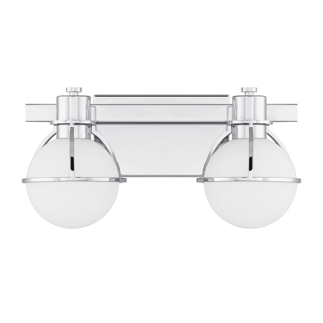 Pierce Two Light Bathroom Vanity in Chrome Savoy House