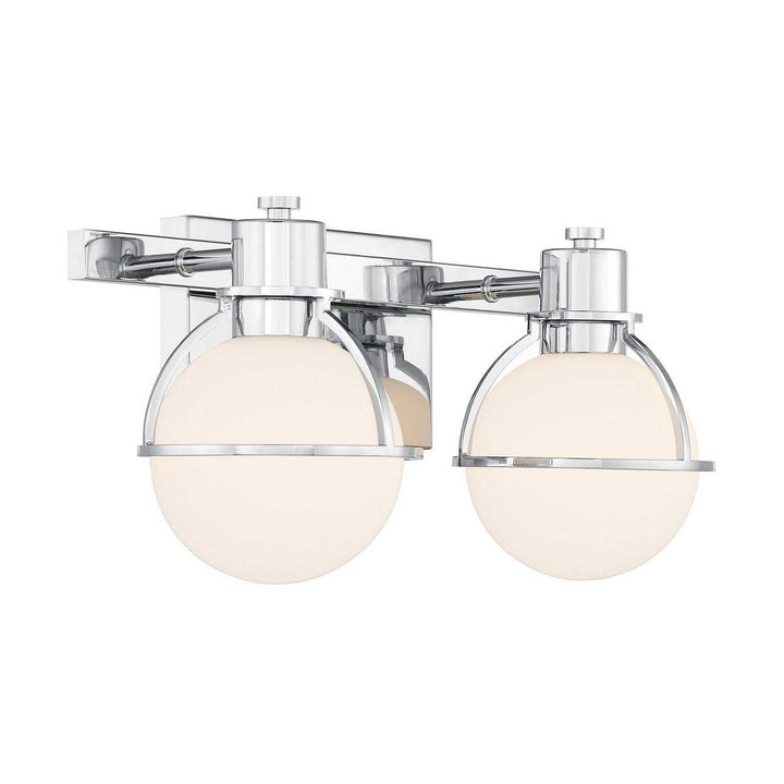 Pierce Two Light Bathroom Vanity in Chrome Savoy House