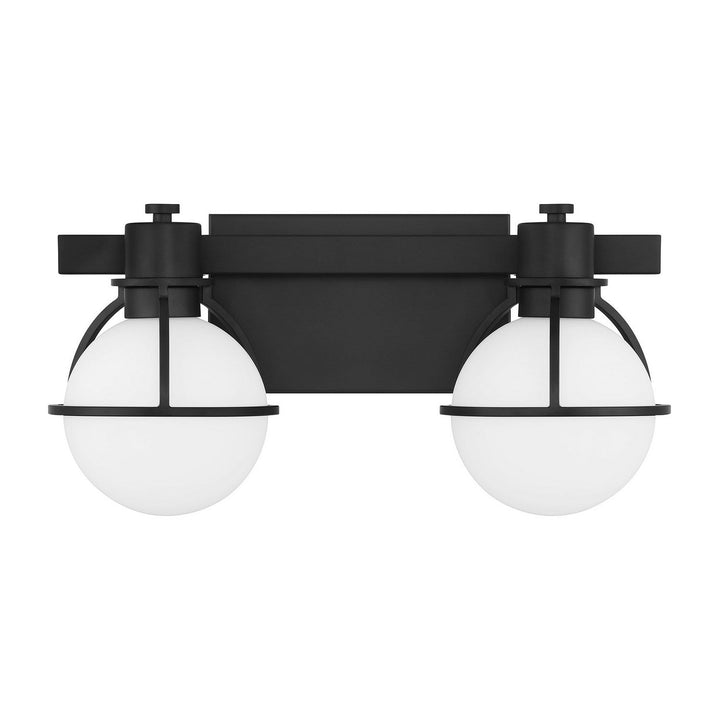 Pierce Two Light Bathroom Vanity in Matte Black Savoy House