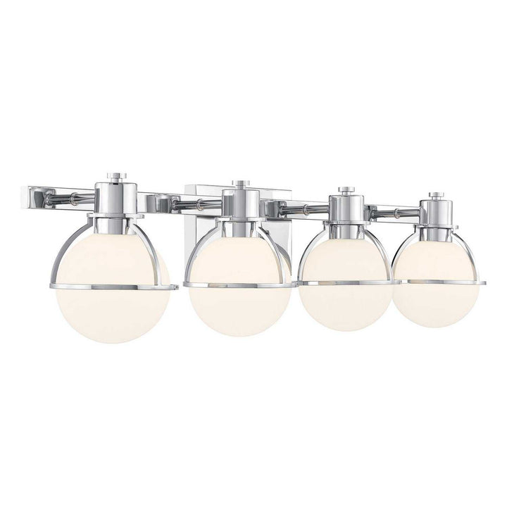 Pierce Four Light Bathroom Vanity in Chrome Savoy House